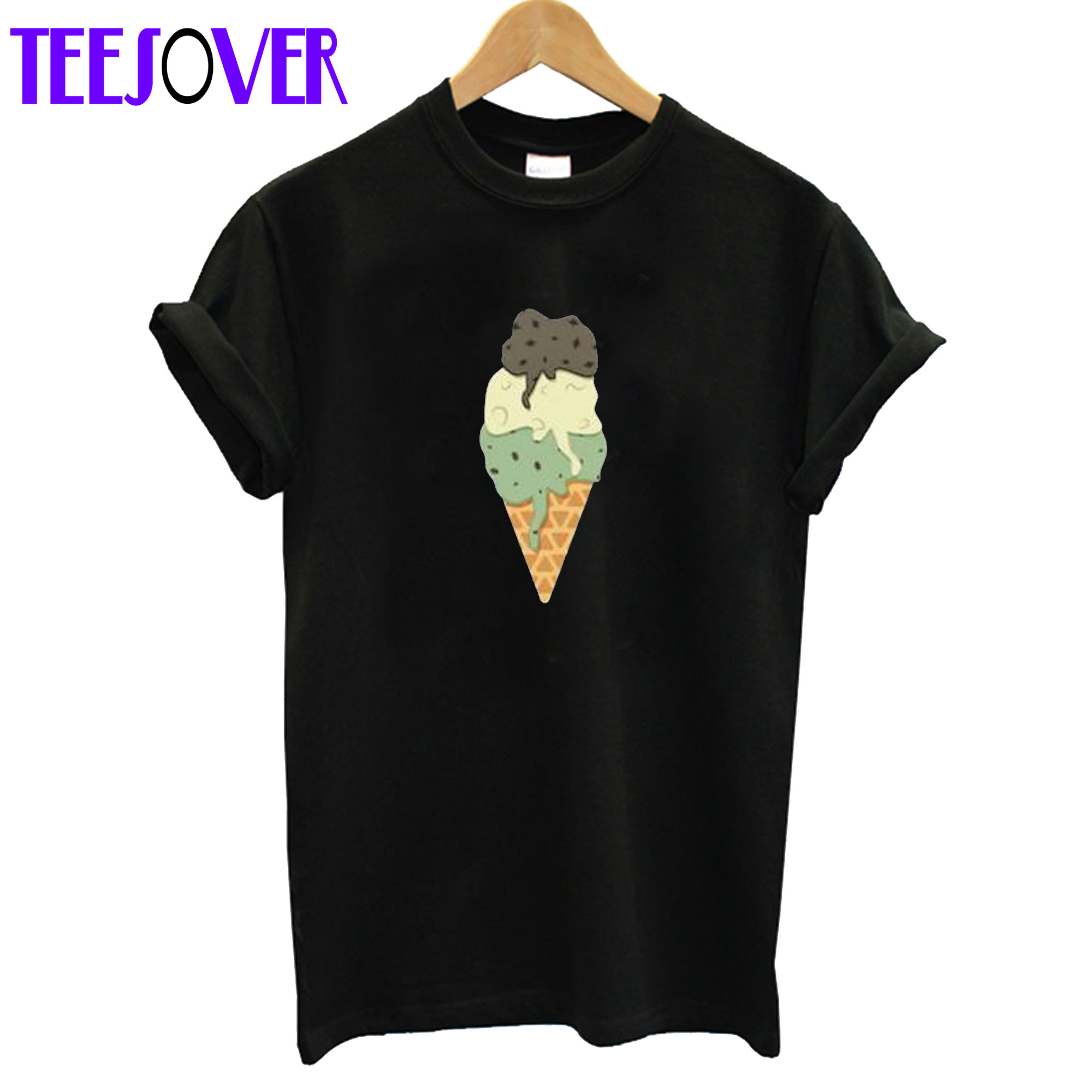 Mint Vanilla Chocolate Ice Cream Sundae T-Shirt