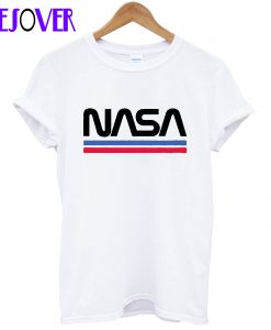 NASA – Red and Blue Stripes – T-Shirt