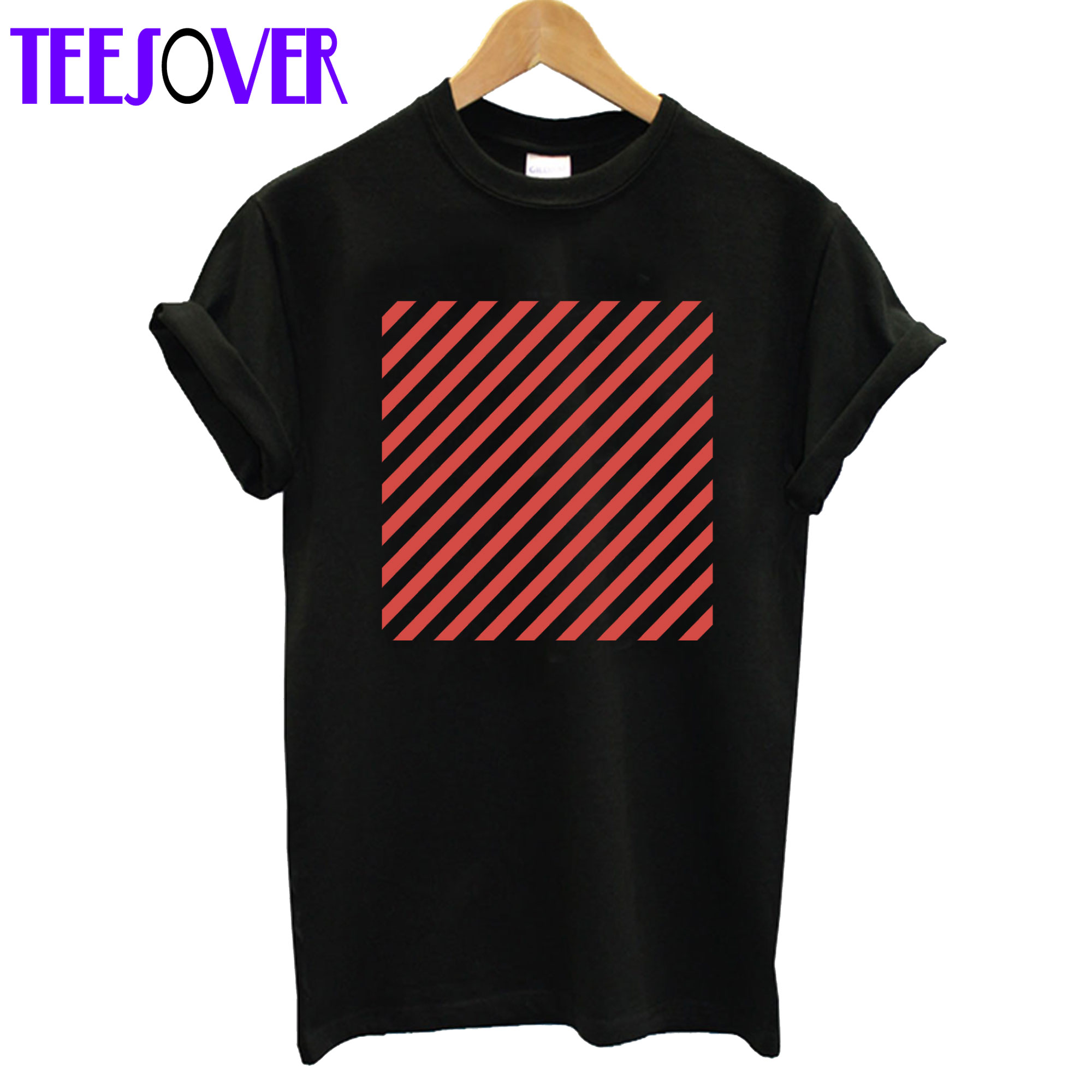 Red Black Striped T-Shirt