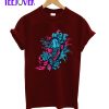 Betta Fish Flower Illustration T-Shirt