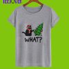 Black Cat Christmas Tree What Shirt