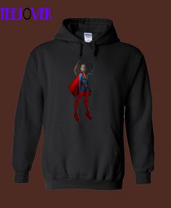 Black Super Girl Hoodie