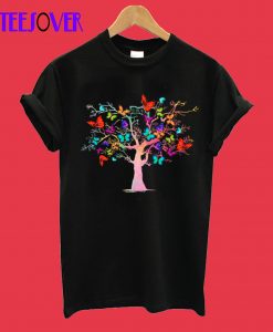 Butterfly Tree Beautiful Butterfly lover Nature T-Shirt