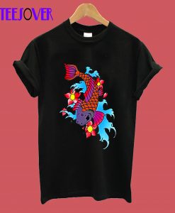 Colorful Fish Tattoo Art T-Shirt