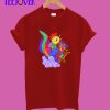 Colorful abstract happy chicken T-Shirt