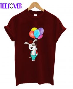 Cute Panda Holding Balloons T-Shirt