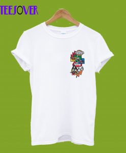 Encrypted patch T-shirt