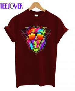 Funny Colorful Lion T-Shirt