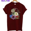 Hand drawn floral T-Shirt