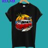 Holiday vintage car with sunset beach T-Shirt