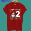 Kids Baby Shark Shirt Toddler 2nd birthday 2 Year Old Boy or Girl T-Shirt