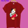 Kitty Mermaid - Red T-Shirt