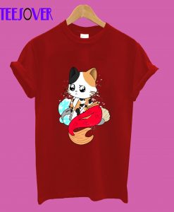 Kitty Mermaid - Red T-Shirt