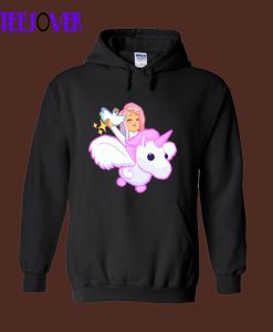 Pink Flying Unicorn Hoodie