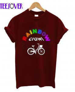 Rainbow Crawl Custom Design T-Shirt