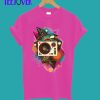 Retro Rainbow Turntable T-Shirt