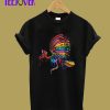 Skeleton Rainbow Bird T-Shirt