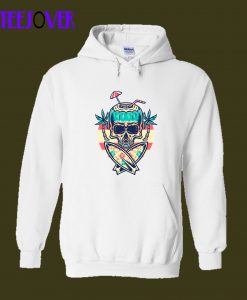 Skull Summer Beach Hoodie