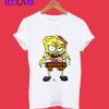 Spongebob Squarepants Zombie With Brains T-Shirt