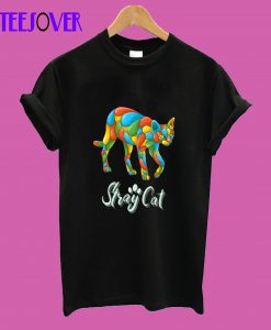 Stray Cat Colorful T-Shirt