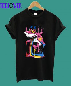 Trippy Cartoon Shark T-Shirt