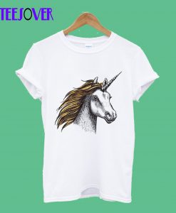 Unicorn With Long Horn T-shirt