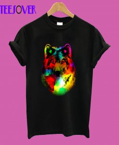 colorful wolf T-Shirt