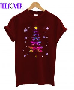 Dragonfly christmas tree T-Shirt