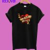 Cat Mom in Retro Heart Tattoo Style T-Shirt