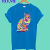 Colorful cute sitting cat T-Shirt