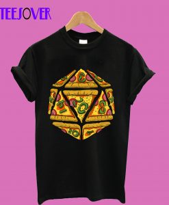 Critical Pizza Funny Dungeons And Dragons DND D20 Lover T-Shirt