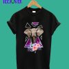 Elephant-with-flowers-T-Shirt