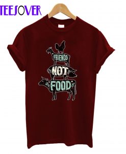 Friends Not Food Vegetarian Vegan T Shirt