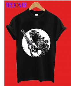 Godzilla Playing Guitar Cool T Shirt