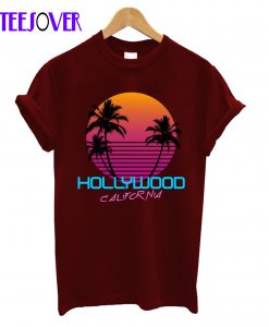 Hollywood California Retro 80s T-Shirt