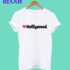 Hollywood Heart Script T-Shirt