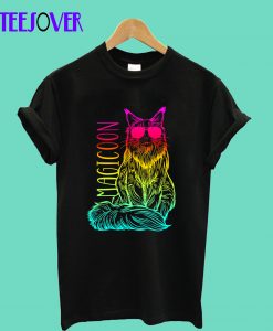 Magicoon - Maine Coon Rainbow Cat - Wonderful Gift T-Shirt