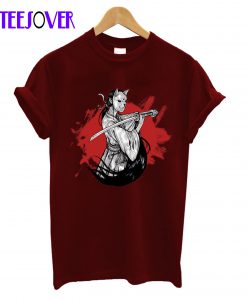 Neko Oni Samurai T-Shirt