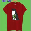 Penguin Holding Shamrock T-Shirt