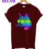 Rainbow Cat With Headphones Gift T-Shirt