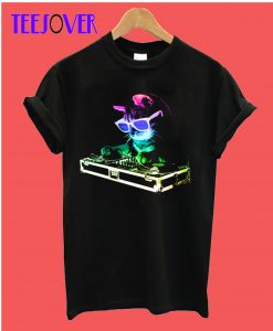 Rainbow DJ Kitty T-Shirt