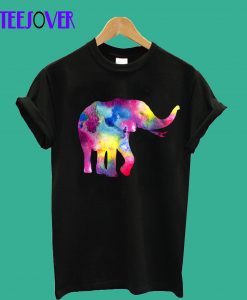 Rainbow-Elephant-T-Shirt