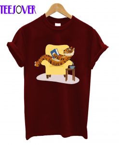 Tiger Reading T-Shirt