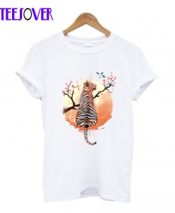 Tiger at the Sakura's Tree T-Shirt