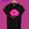 WAP Wet Juicy Lips Dripping Adult Hip Hop Rap Trend Gift T-Shirt