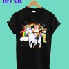 cat riding unicorn T-Shirt