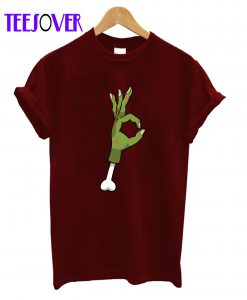 A-Okay-Zombie-hand-T-Shirt