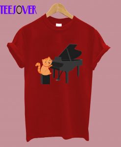 Cute-Cat-Playing-Piano-T-Shirt