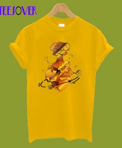 Gold-Atomic-Heart-T-Shirt