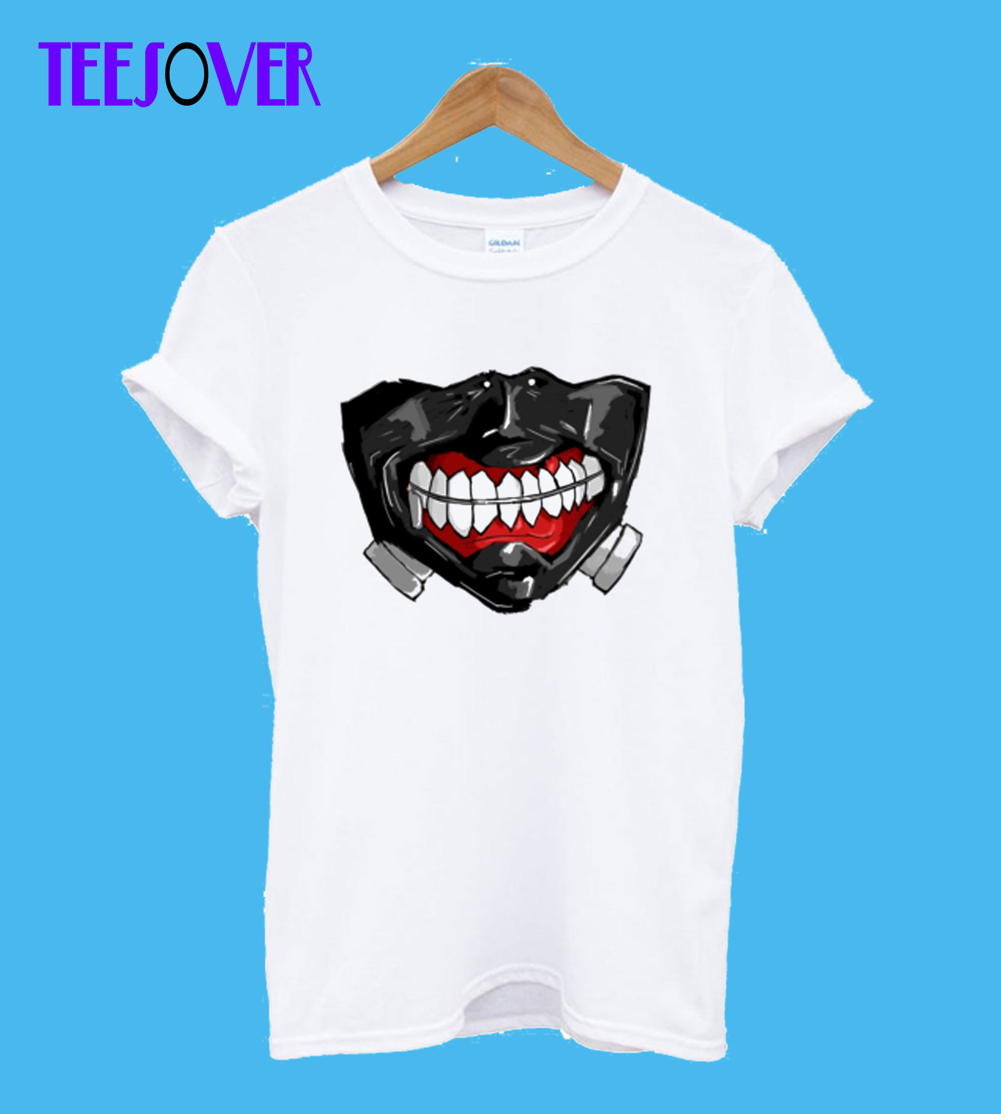Kaneki-Ghost-Mask-T-Shirt Kaneki-Ghost-Mask-T-Shirt